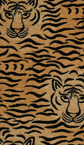 8 yards Velvet Chenille Tigre Woven Upholstery fabric by the yard / Thick Tiger Home Decor Fabric