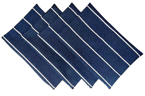Sale: Navy Outdoor 12x18 Pillow Cover - Annabel Bleu