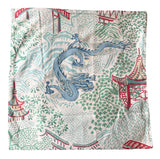 Sale: 21x21 Aqua Blue Dragon Pillow Cover
