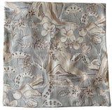 Sale: 22x22” Grey Japanese Hills Pillow Cover