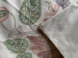 Sale: 24x24 Jacobean Rose and Beige Floral Pillow Cover - Annabel Bleu