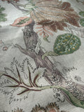 Sale: 24x24 Jacobean Rose and Beige Floral Pillow Cover - Annabel Bleu