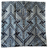 Sale: 24x24 Boho Navy Blue Geometric Pillow Cover - Annabel Bleu