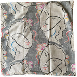 Sale: 22x22 Contemporary Grecian Pillow Cover - Annabel Bleu