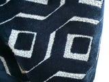 Sale: 20x20 Dark Navy Cut Velvet Pillow Cover - Annabel Bleu