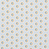Schumacher Lucie Fabric by the yard: Yellow and Sky - Annabel Bleu