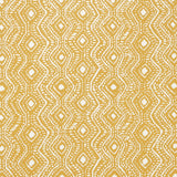 Colma Indoor/Outdoor: Marigold Yellow Geometric Schumacher fabric by the yard - Annabel Bleu