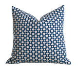 Betwixt Indigo Pillow Cover / 12x21 Schumacher Pillow Case / Schumacher Indigo Betwixt Pillow Cover / Woven Indigo 12x18 12x21 12x24 14x36