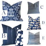 Sale: Blue 16x16 Pillow Covers