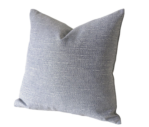 Sale: Navy Woven Pillow Cover 18x18