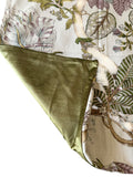 Sale: 24x24 Green and Lavender Floral Pillow Cover