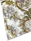 Sale: 24x24 Green and Lavender Floral Pillow Cover