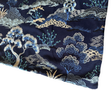 Sale: 24x24 Embroidered Blue Botanical Pillow Cover