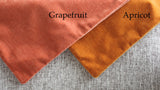 Sale: Grapefruit or Grey Velvet Pillow Cover / 12x18 Lumbar Cover