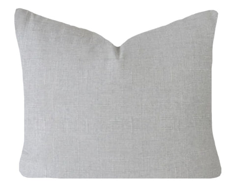 Sale: Light Grey Linen 12x18 Pillow Cover