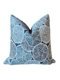 Sale: Set of Two 18x18 Nautical Pillow Covers, in Navy and Light Blue / Indoor or Outdoor