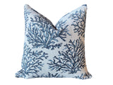 Sale: Set of Two 18x18 Nautical Pillow Covers, in Navy and Light Blue / Indoor or Outdoor