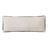 Dark Green Trout Hooked Pillow 8x22”