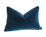 Sale: 12x18 Mohair Velvet Blue Pillow Covers