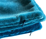 Sale: 12x18 Mohair Velvet Blue Pillow Covers