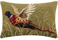 Wool Pheasant Hooked Pillow