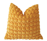 Sale: Discontinued Smocked Mustard Velvet Pillow Cover 16x16