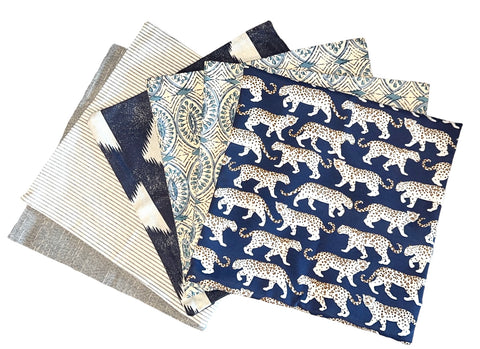 Sale: Blue 16x16 Pillow Covers - Annabel Bleu