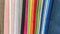 Linen Textured Cotton Solids / Home Decor Fabric by the Yard