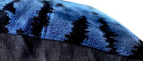 Scalamandre Mini Pillow, Blue Silk Tigre - Annabel Bleu
