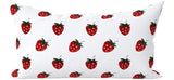 Strawberry Block Printed Linen Pillow Cover: Available in 10 Sizes - Annabel Bleu