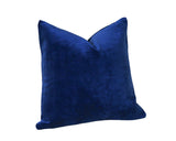 Sapphire   Velvet Pillow Cover / Dark Blue 20x20 Pillow Cover or 9 Other sizes/ Navy Blue Pillow / Dark Blue Pillow / Solid Blue Cushion Cover - Annabel Bleu