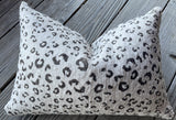 Leopard Printed Sherpa Fur Lumbar Pillow Cover - Annabel Bleu