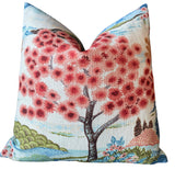 Coral Daintree Pillow Cover - Annabel Bleu