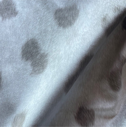 Sale: 1 yard of Dappled Grey Pony Upholstery Fabric / Home Decor Fabric - Annabel Bleu