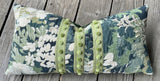 Schumacher Verdure: Buttoned up with Key Lime Pom Trim - Annabel Bleu