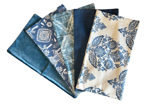 Sale: Mix and Match Blue Pillow Covers - Annabel Bleu