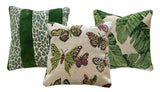 Set of Three Schumacher Mini Pillows / Ringbearer Pillows - Annabel Bleu