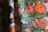 Aquamarine Chiang Mai Dragon: Schumacher Fabric by the yard - Annabel Bleu