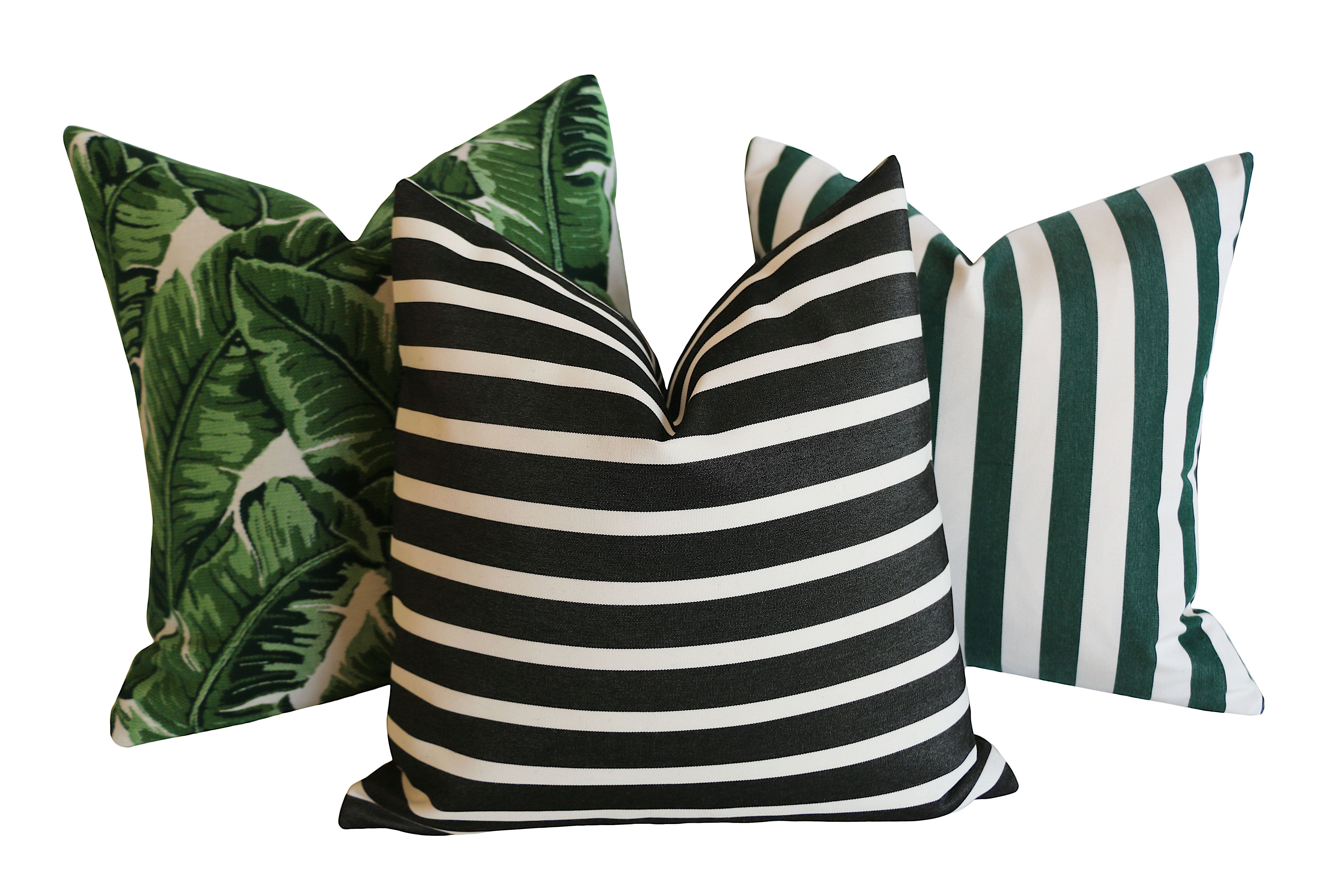 Sunbrella Pillow Sensibility Linen, Highlight Linen, Canvas Cloud, Bliss  Cork 