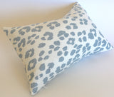 Iconic Leopard Sky Pillow Cover / Schumacher Sky Leopard Cushion Cover / Indoor or Outdoor Pillow Cover - Annabel Bleu