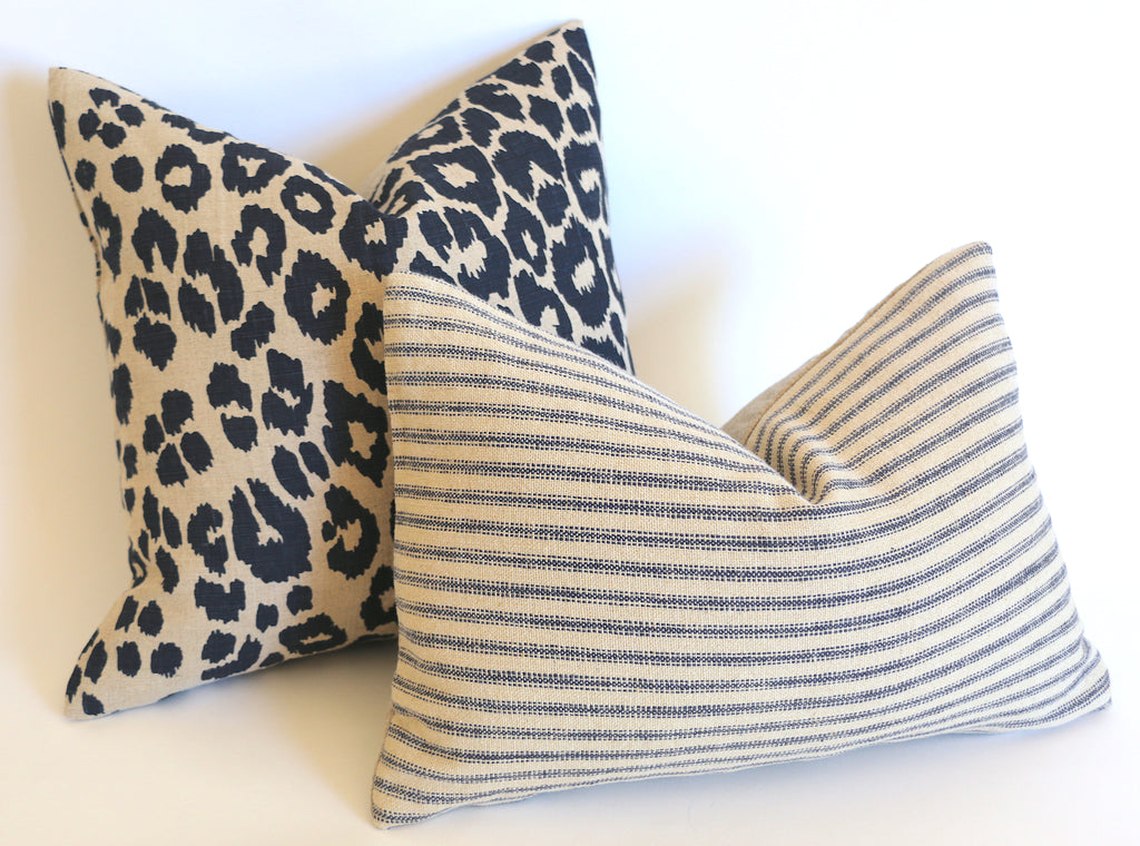 Leopard print throw pillow, decorative throw pillows