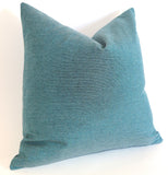 Turquoise Sunbrella Outdoor Pillow cover / Sunbrella Solids - Annabel Bleu
