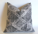 Mudcloth Style Pillow Cover in Antique Denim Blue: Available in 10 Sizes - Annabel Bleu