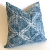 Mudcloth Style Pillow Cover in Charcoal Grey: Available in 10 Sizes - Annabel Bleu