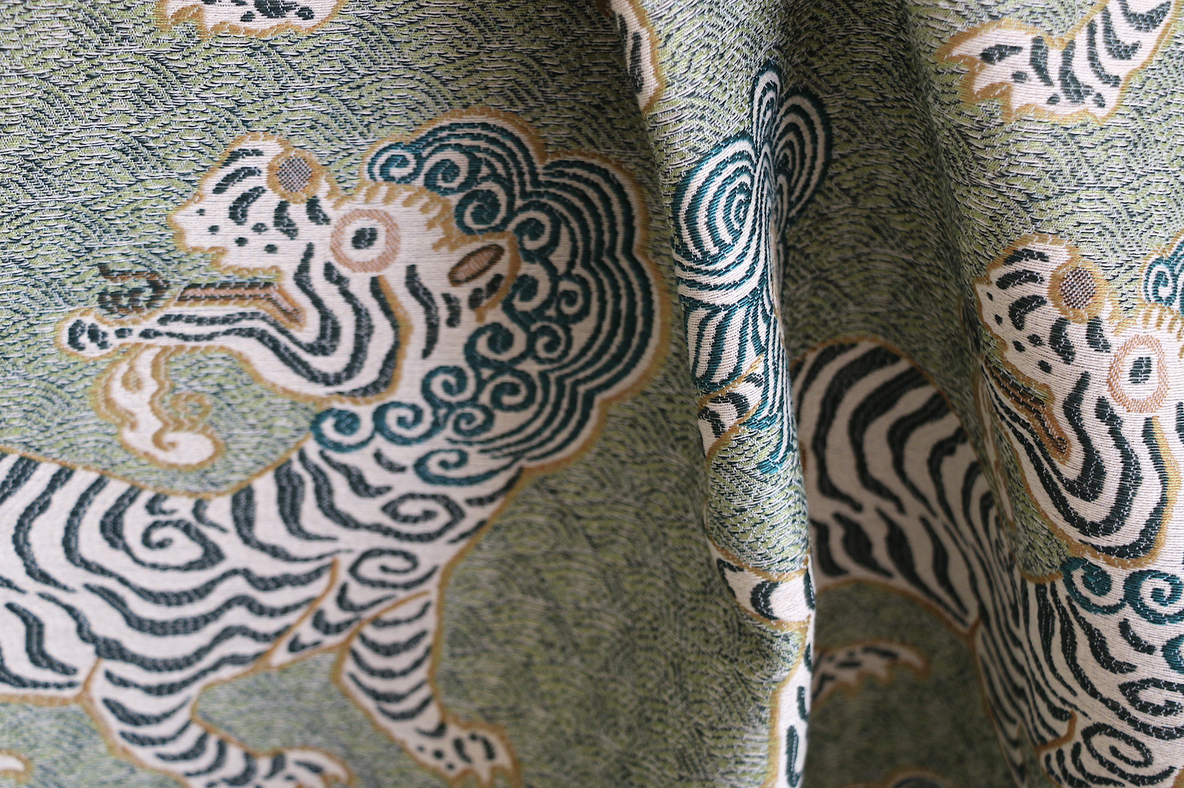 Baylis Aztec Taupe Jacquard Designer Fabric By The Yard