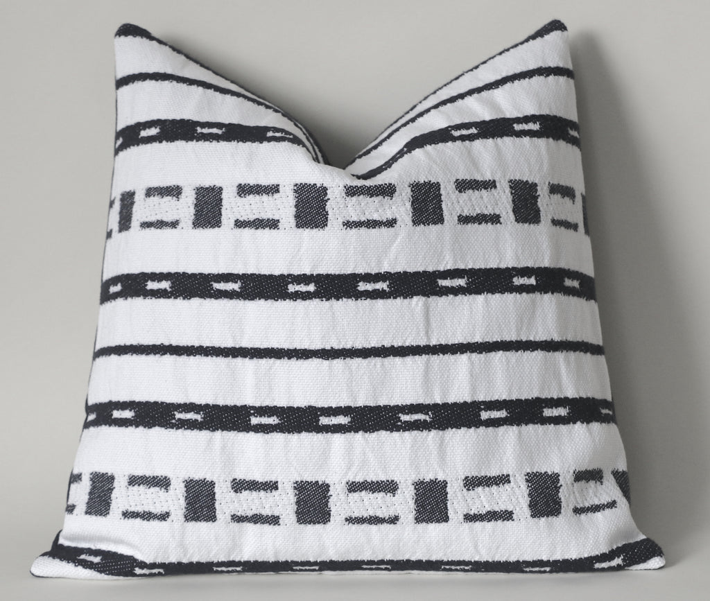 Black and best sale white mudcloth pillow