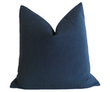 Charcoal Sunbrella Outdoor Pillow cover / Sunbrella Solids - Annabel Bleu