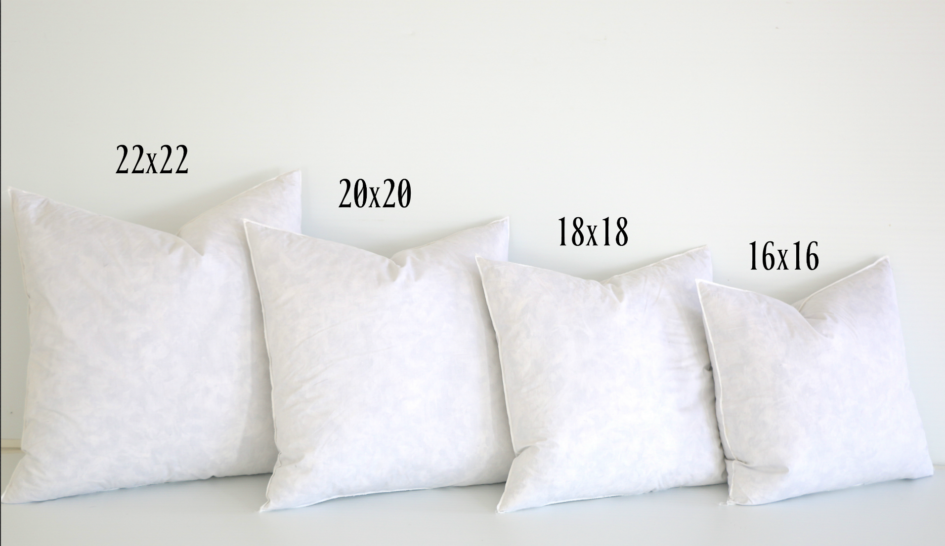 Custom Down Pillow Inserts for Bedding 
