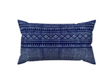 10 Sizes Available: Evil Eye Hmong Batik ZIPPER Pillow Cover 18x18 20x20 24x24 26x26 Indigo Pillow / Hmong Pillow Case - Annabel Bleu