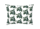 "Rosalie" Vintage French Roses in Green on Linen Pillow Cover: Available in 10 Sizes - Annabel Bleu
